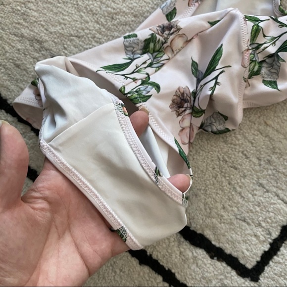 H&M Pink Floral Cutout Halter One Piece Swimsuit - Picture 8 of 8
